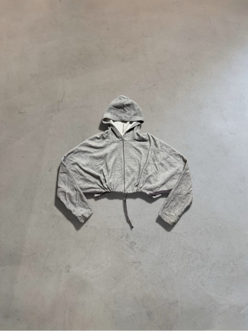 Urban Outfitters x Project Social T LA Cropped Mesh Paneled Drawstring Hoodie
